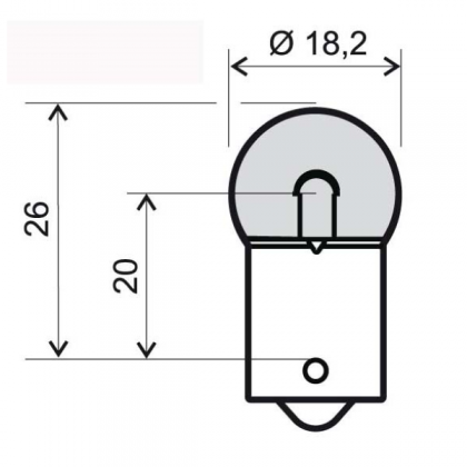 Bec semnalizare 12V 10W