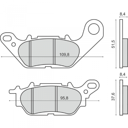 Placute frana fata Yamaha X-Max 300cc/RMS 3290