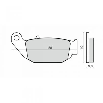 Placute frana Honda Msx 125cc/RMS 3280